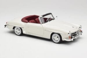Mercedes 190 SL W121 Hellgrau Norev 1:18 B66040710 Druckguss — Bild 8 von 10
