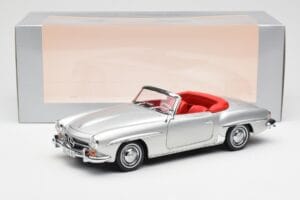 Mercedes 190 SL W121 Silber Norev 1:18 B660640604 Druckguss — Bild 8 von 8
