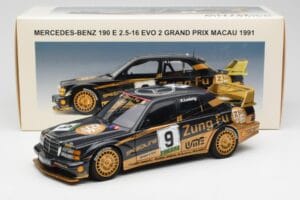 Mercedes 190E 2.5-16 Evo II #9 K. Ludwig Macau GP 3rd Place 1991 AUTOart 1:18 89135 Druckguss — Bild 8 von 8