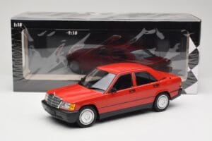 Mercedes 190E W201 Rot Minichamps 1:18 155037000 Druckguss — Bild 6 von 6