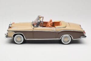 Mercedes 220 SE W128 Cabriolet Bronze Rot Sun Star 1:18 3572 Druckguss — Bild 4 von 8