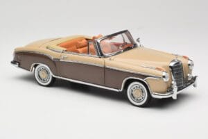 Mercedes 220 SE W128 Cabriolet Bronze Rot Sun Star 1:18 3572 Druckguss — Bild 6 von 8
