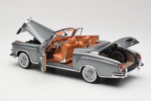 Mercedes 220 SE W128 Cabriolet Grey Metallic Sun Star 1:18 3352-M1 Druckguss — Bild 5 von 8