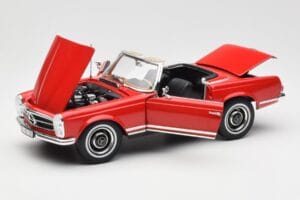 Mercedes 230 SL W113 Pagoda Rot Norev 1:18 B660640596 Druckguss — Bild 2 von 8