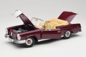 Mercedes 280SE W108 Bordeaux Rot Maisto 1:18 31811 Druckguss — Bild 2 von 8