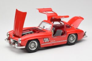 Mercedes 300 SL Rot Bburago 1:18 3015 Druckguss — Bild 2 von 8