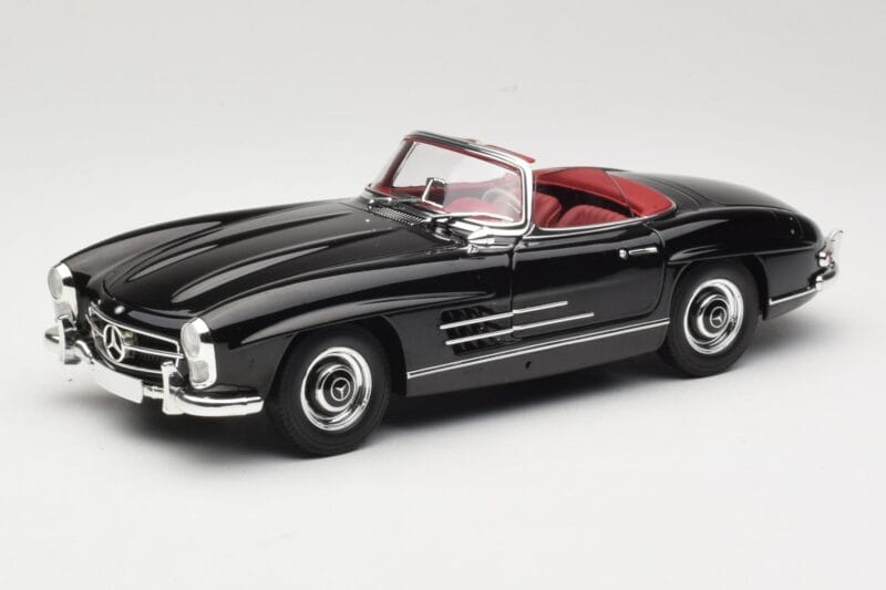 Mercedes 300 SL W198 Roadster Schwarz Minichamps 1:18 180039036 Druckguss