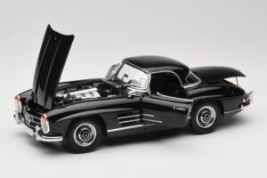 Mercedes 300 SL W198 Roadster With Hardtop Schwarz Minichamps 1:18 180039040 Druckguss — Bild 2 von 8