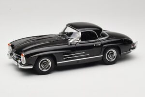 Mercedes 300 SL W198 Roadster With Hardtop Schwarz Minichamps 1:18 180039040 Druckguss