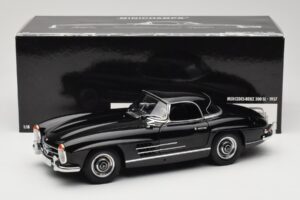 Mercedes 300 SL W198 Roadster With Hardtop Schwarz Minichamps 1:18 180039040 Druckguss — Bild 8 von 8