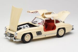 Mercedes 300 SL W198 Creme Mit Rotem Interieur Minichamps 1:18 180039002 Druckguss — Bild 2 von 8