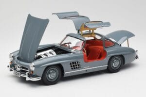 Mercedes 300 SL W198 Graphite Grau Minichamps 1:18 180039005 Druckguss — Bild 2 von 8