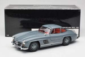 Mercedes 300 SL W198 Graphite Grau Minichamps 1:18 180039005 Druckguss — Bild 8 von 8