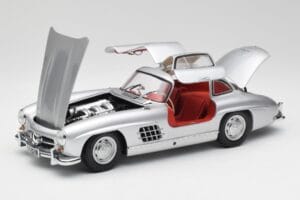Mercedes 300 SL W198 Gullwing Silber Minichamps 1:18 180039000 Druckguss — Bild 2 von 8
