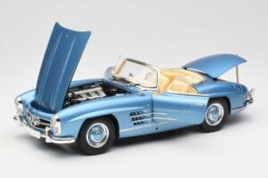 Mercedes 300 SL W198 Roadster Hardtop Light Blue Metallic Minichamps 1:18 180039042 Druckguss — Bild 2 von 9