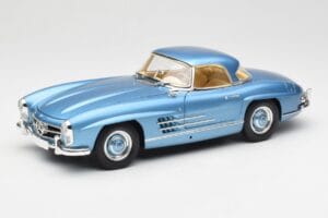 Mercedes 300 SL W198 Roadster Hardtop Light Blue Metallic Minichamps 1:18 180039042 Druckguss — Bild 3 von 9