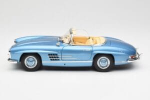 Mercedes 300 SL W198 Roadster Hardtop Light Blue Metallic Minichamps 1:18 180039042 Druckguss — Bild 5 von 9