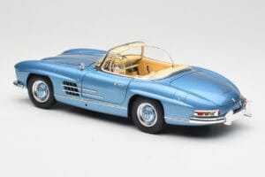 Mercedes 300 SL W198 Roadster Hardtop Light Blue Metallic Minichamps 1:18 180039042 Druckguss — Bild 8 von 9