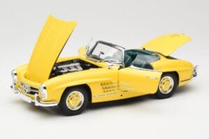 Mercedes 300 SL W198 Roadster Hardtop Signal Yellow Minichamps 1:18 180039044 Druckguss — Bild 2 von 9