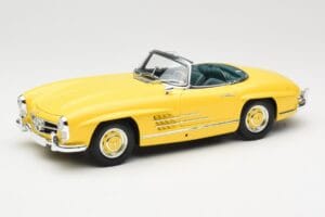 Mercedes 300 SL W198 Roadster Hardtop Signal Yellow Minichamps 1:18 180039044 Druckguss