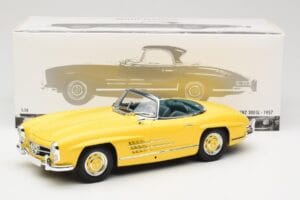 Mercedes 300 SL W198 Roadster Hardtop Signal Yellow Minichamps 1:18 180039044 Druckguss — Bild 9 von 9