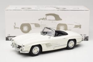 Mercedes 300 SL W198 Roadster Weiß Mit Softtop Minichamps 1:18 180039034 Druckguss — Bild 9 von 9