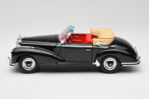 Mercedes 300S W188 Roadster Schwarz Welly 1:18 801-3271398 Druckguss — Bild 4 von 8