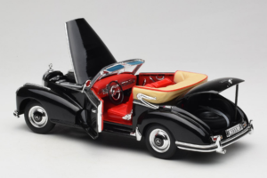Mercedes 300S W188 Roadster Schwarz Welly 1:18 801-3271398 Druckguss — Bild 5 von 8
