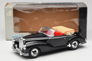 Mercedes 300S W188 Roadster Schwarz Welly 1:18 801-3271398 Druckguss — Bild 8 von 8