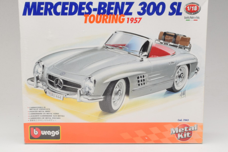 Mercedes 300SL Roadster Silber Bburago 1:18 7043 Druckguss