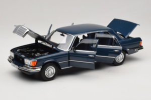 Mercedes 350 SEL W116 Hansa Blue Norev 1:18 183976 Druckguss — Bild 2 von 8