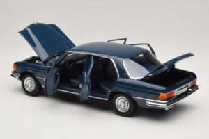 Mercedes 350 SEL W116 Hansa Blue Norev 1:18 183976 Druckguss — Bild 5 von 8