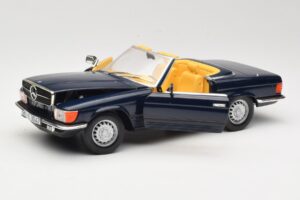 Mercedes 350 SL R107 Dunkelblau Sun Star 1:18 MB003 Druckguss — Bild 2 von 8