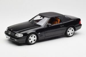 Mercedes SL 500 R129 Schwarz Norev 1:18 183750 Druckguss — Bild 3 von 10