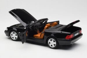 Mercedes SL 500 R129 Schwarz Norev 1:18 183750 Druckguss — Bild 7 von 10