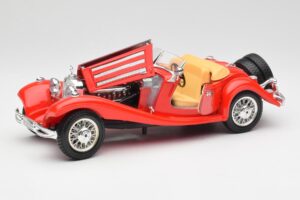 Mercedes 500K Roadster Rot Bburago 1:18 3020 Druckguss — Bild 2 von 8