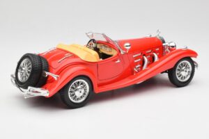 Mercedes 500K Roadster Rot Bburago 1:18 3020 Druckguss — Bild 3 von 8