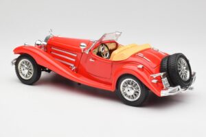 Mercedes 500K Roadster Rot Bburago 1:18 3020 Druckguss — Bild 7 von 8