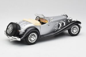 Mercedes 500K Roadster Silber Bburago 1:18 3020-M1 Druckguss — Bild 3 von 8