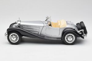 Mercedes 500K Roadster Silber Bburago 1:18 3020-M1 Druckguss — Bild 4 von 8