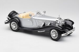 Mercedes 500K Roadster Silber Bburago 1:18 3020-M1 Druckguss — Bild 6 von 8