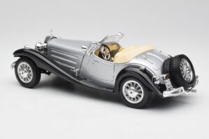 Mercedes 500K Roadster Silber Bburago 1:18 3020-M1 Druckguss — Bild 7 von 8