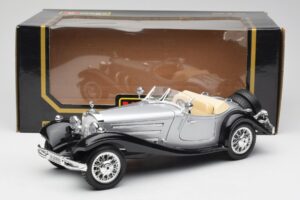 Mercedes 500K Roadster Silber Bburago 1:18 3020-M1 Druckguss — Bild 8 von 8