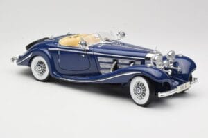 Mercedes 500K Special Roadster Blau Maisto 1:18 56059 Druckguss — Bild 6 von 8
