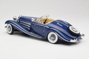 Mercedes 500K Special Roadster Blau Maisto 1:18 56059 Druckguss — Bild 7 von 8