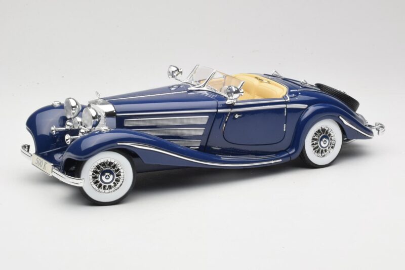 Mercedes 500K Special Roadster Blau Maisto 1:18 56059 Druckguss