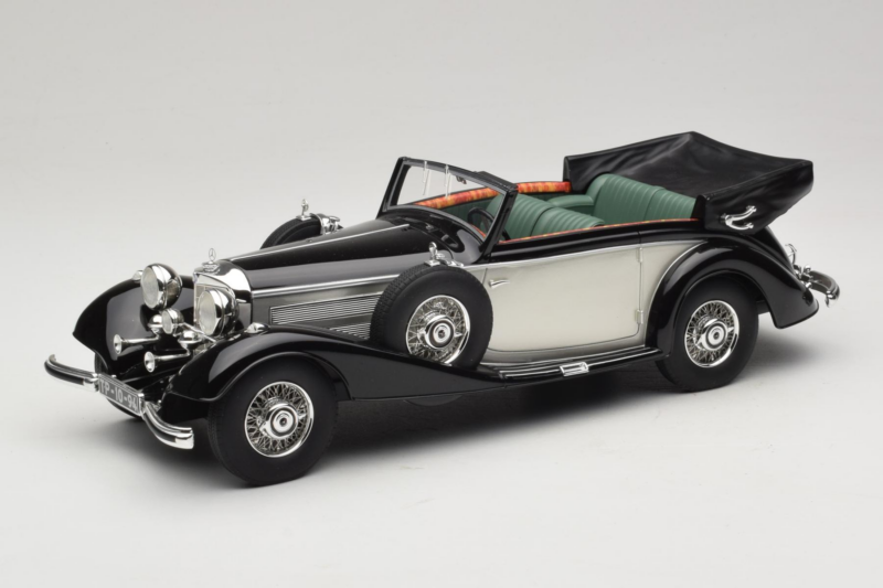 Mercedes 540K Cabriolet Schwarz Silber Cult Models 1:18 CML184-3 Druckguss