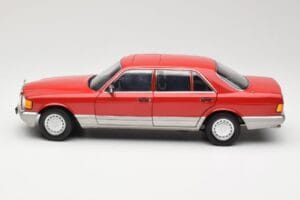 Mercedes 560 SEL W126 Rot Norev 1:18 183463 Druckguss — Bild 4 von 8