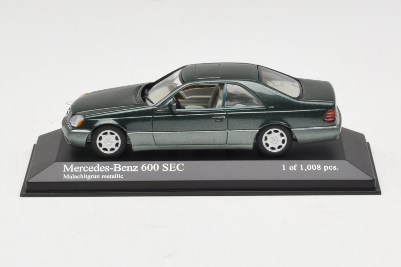 Mercedes 600 SEC W140 Grün Metallic Minichamps 1:43 430032604 Druckguss