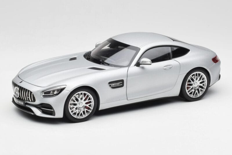Mercedes AMG GT S C190 Designo Iridium Silber Magno Norev 1:18 B66960485 Druckguss